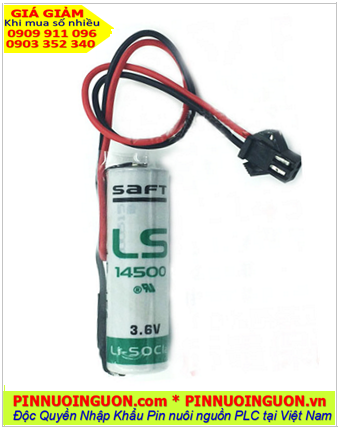 Pin Saft LS14500 _Pin LS14500; Pin nuôi nguồn PLC Saft LS14500 lithium 3.6v A 2600mAh _Xuất xứ Pháp